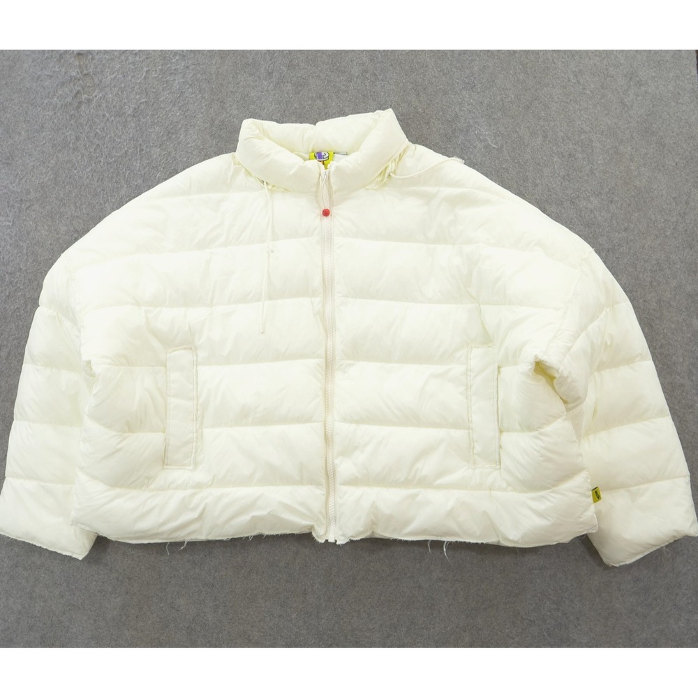 Vans Vault x Deaton Chris Anthony Puffer Jacket Womens Large Beige Crop